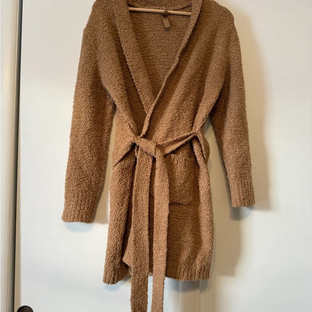 SKIMS Cozy Brown Women's Robe - Picture 4 of 6